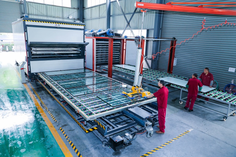 伟豪防火玻璃1号2号生产线