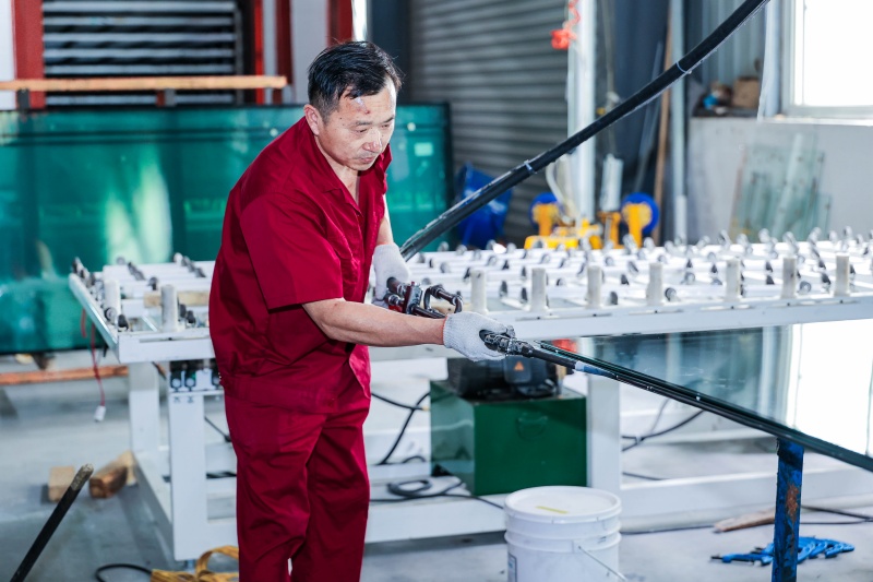 纳米硅防火玻璃二道密封